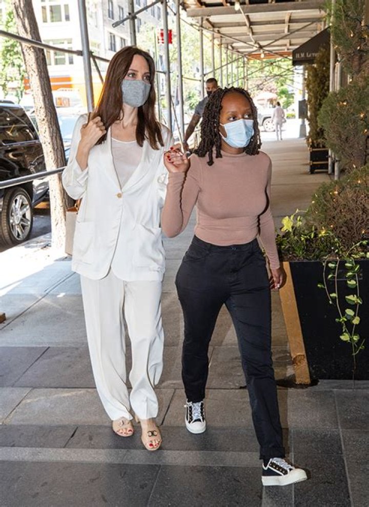 Zahara Jolie-Pitt, 16, Looks So Grown Up While Holding Hands With Mom Angelina Jolie In NYC