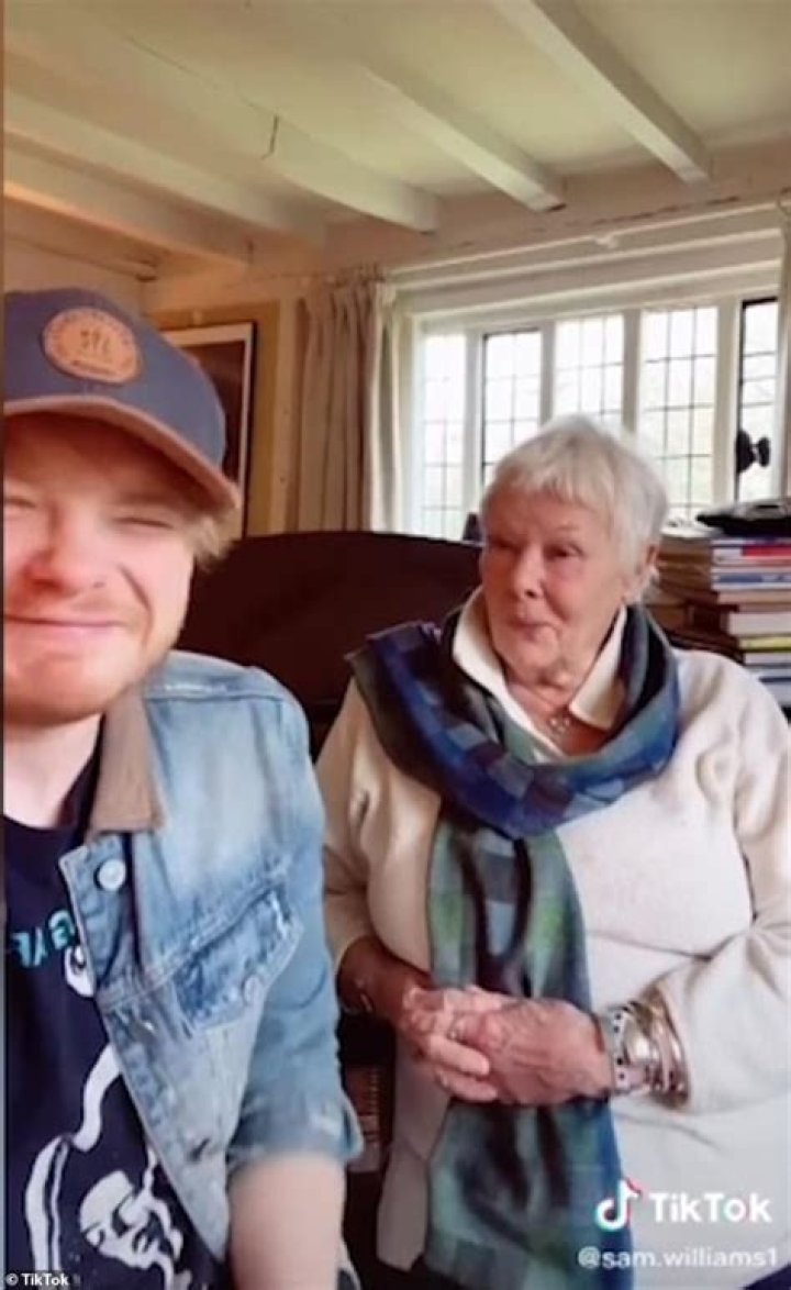 Judi Dench, 85, Proves You Can TikTok At Any Age In Hilarious Video With Grandson Who Looks Like Ed Sheeran